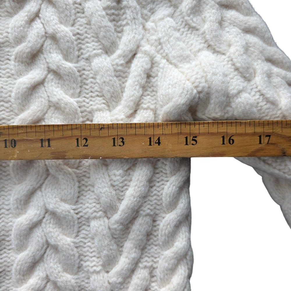 Ralph Lauren Aran‎ Knit Wool Cashmere Sweater M - Picture 9 of 10